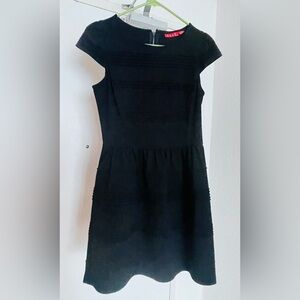 Elle Black Textured Dress